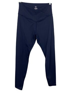 Bare Necessities Navy High-Waist Crossover Leggings Womens Size Medium